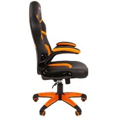 Игровое кресло Chairman game 18 чёрное/оранжевое RU - 3