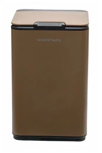 Умное мусорное ведро Ninestars Waterproof Sensor Trash Can 10л (DZT-10-35S) сенсорный экран+двойное ведро (Gold) - 4