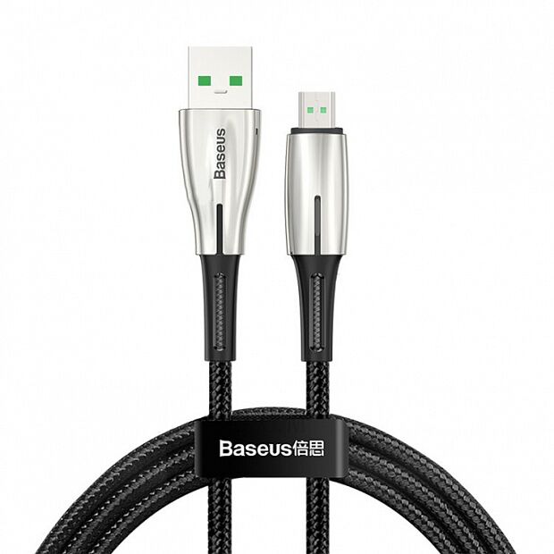 Кабель Baseus Waterdrop Cable USB For Micro 4A 1m CAMRD-B01 (Black/Черный) - 5