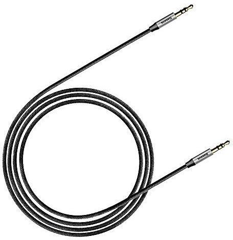 Аудио кабели Baseus Yiven Audio Cable 3.5 Male Audio M30 1M (Silver-Black/Серебристый-Черный) - 3