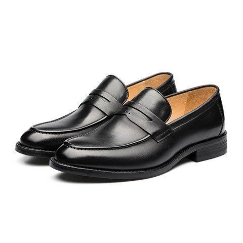 Мужские туфли Qimian Calf Leather Loafers (Black/Черный) 