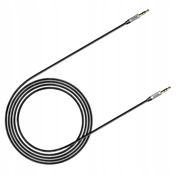 Аудио кабели Baseus Yiven Audio Cable 3.5 Male Audio M30 1M (Silver-Black/Серебристый-Черный) - 6