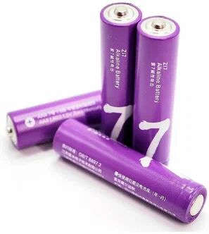 Батарейки алкалиновые ZMI Rainbow Zi7 типа AAA (уп. 4 шт) (Violet) - 6