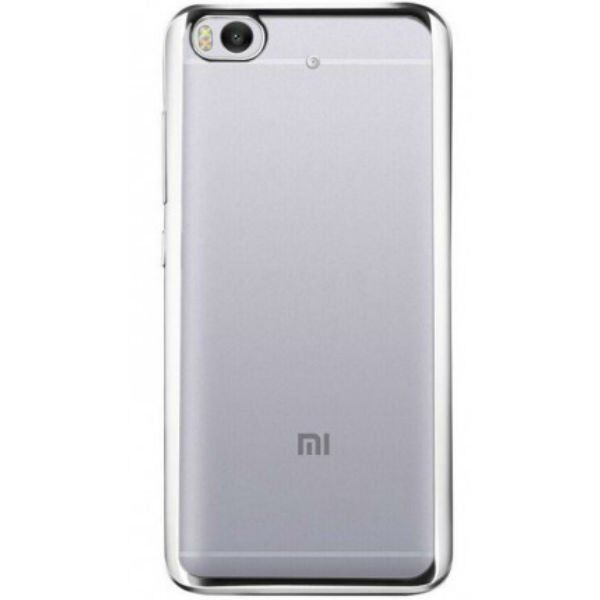 Силиконовый чехол для Xiaomi Mi5 (окантовка Silver) 