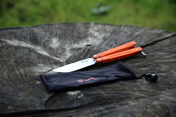 Нож-бабочка Ganzo G766-OR, оранжевый - 12