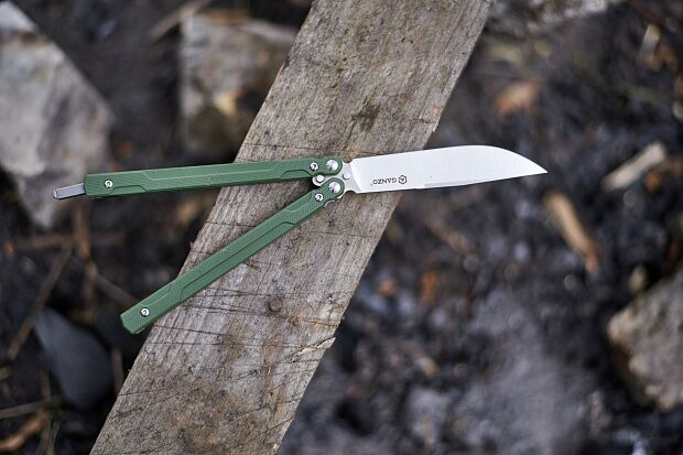Нож-бабочка Ganzo G766-GR, зеленый - 8