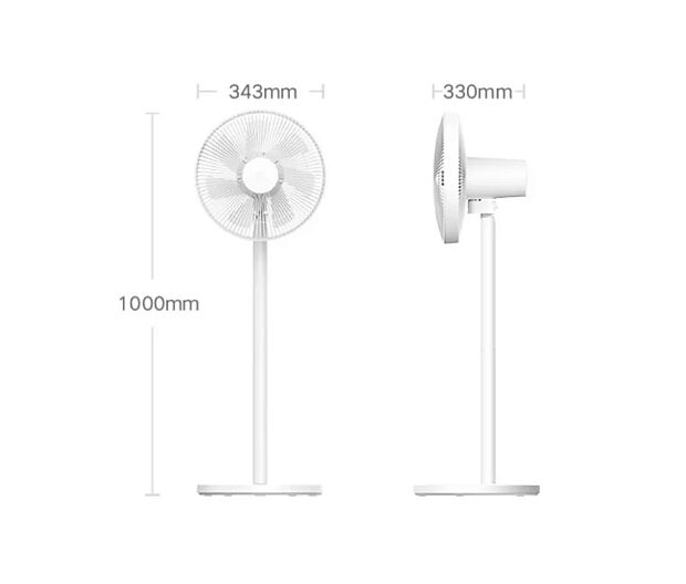 Напольный вентилятор Viomi Vertical Fan 2 (White/Белый) - 5