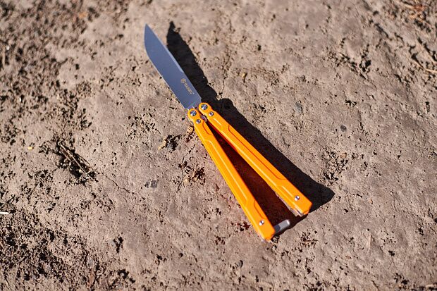 Нож-бабочка Ganzo G766-OR, оранжевый - 10