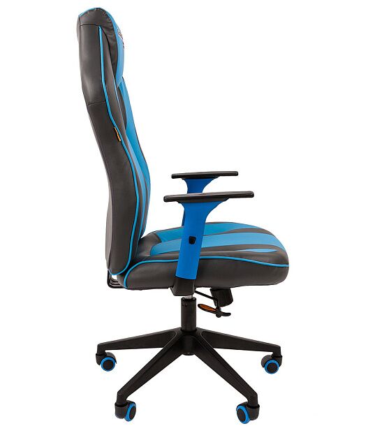 Игровое кресло Chairman game 23 серый/голубой RU - 4