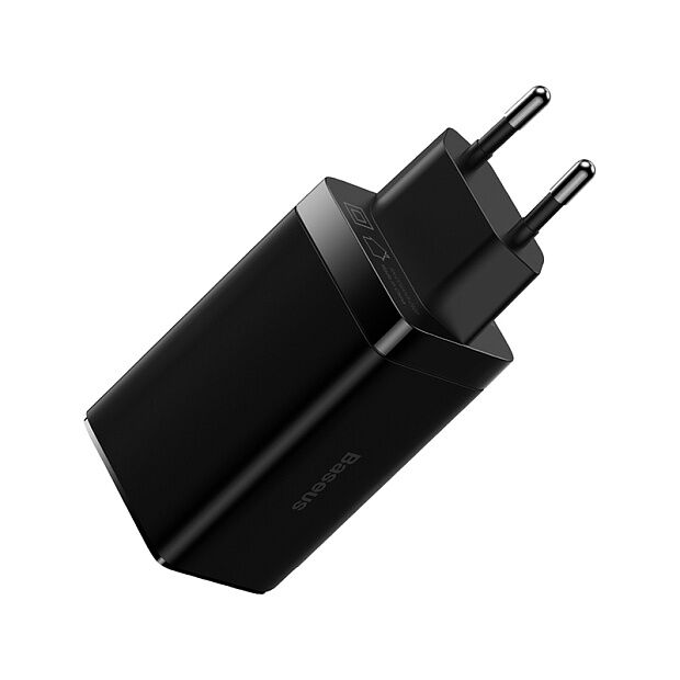Зарядное устройство BASEUS GaN3 Pro USB2USB-C  Кабель Type-C-Type-C, 3A, 65W, черный, с кабелем - 4