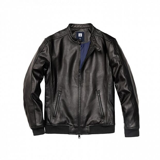 Куртка Qimian Seven New Zealand Sheepskin Classic Leather Jacket (Black/Черный) 