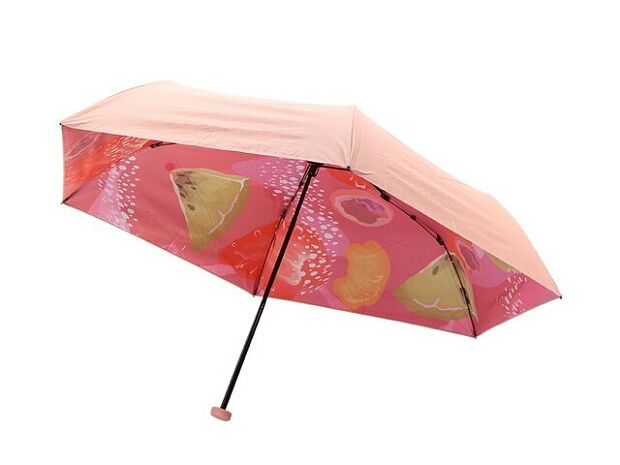 Зонт NINETYGO Summer Fruit UV protection Umbrella (Strawberry pink ) - 5