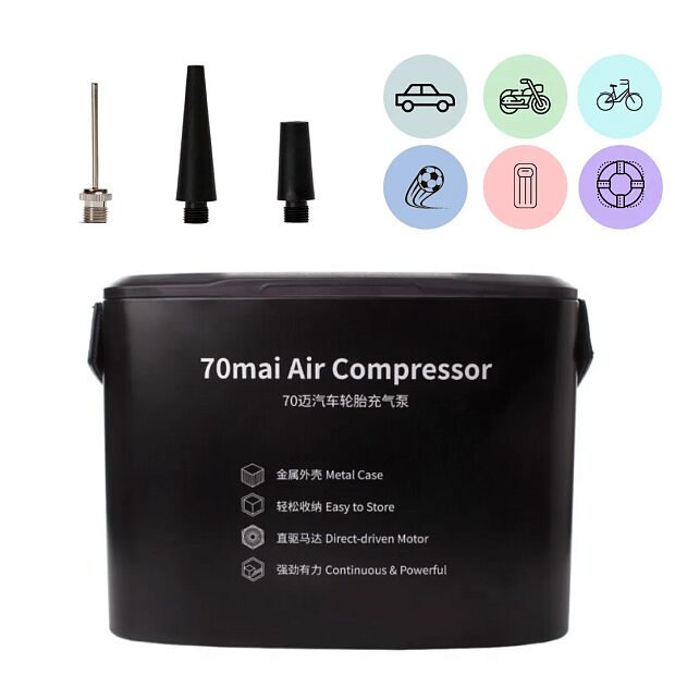 Автомобильный компрессор 70Mai Air Compressor Midrive TP01 (Black/Черный) - 6