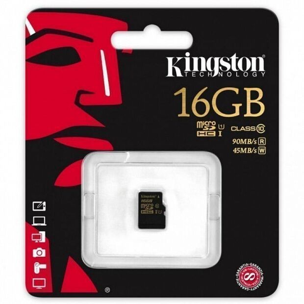 Kingston microSD 16GB Class 10 