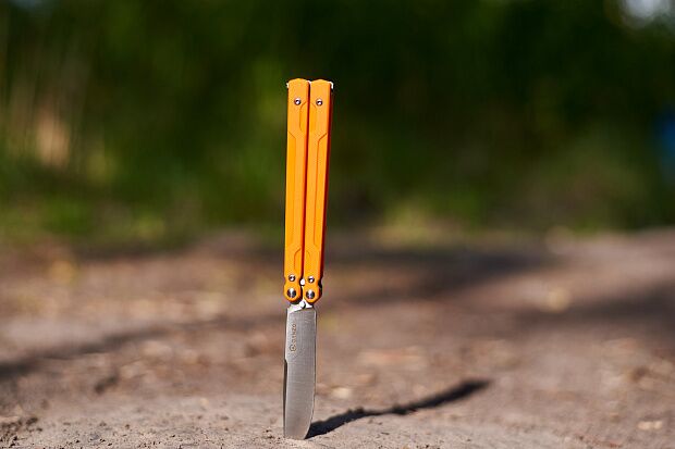 Нож-бабочка Ganzo G766-OR, оранжевый - 8