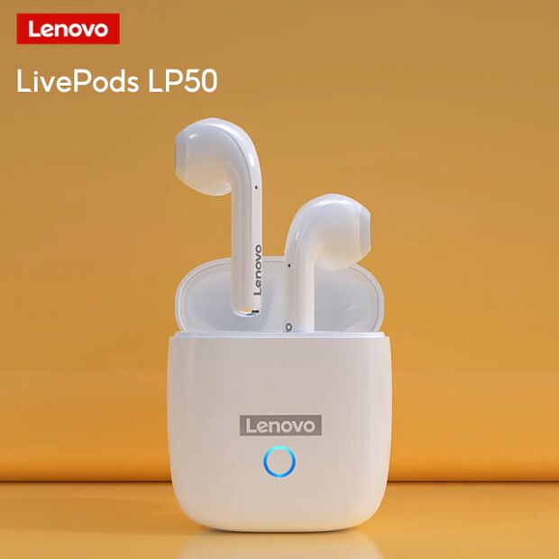 Беспроводные наушники Lenovo LivePods LP50 (White) - 5