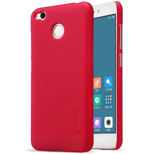 Чехол-накладка для Xiaomi Redmi 4X Nillkin Super Frosted Shield (Red/Красный) 