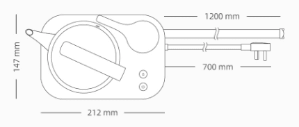 Чайный набор Xiaomi Three Boundary D2 Automatic Water Heater (Grey/Серый) - 2