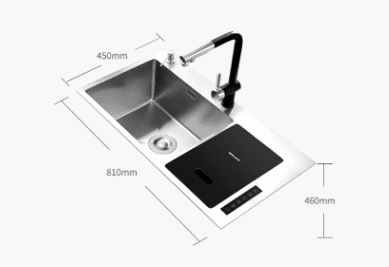 Xiaomi Mensarjor Kitchen Net Washing Machine And Faucet Set (Silver) - 2