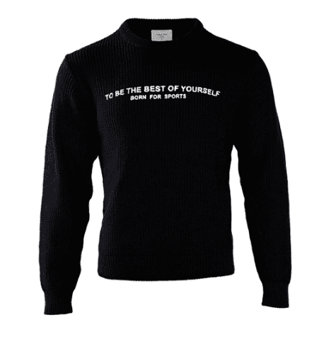 Свитер Friend Only Fashion Round Neck Print Sweater (Black/Черный) - 1