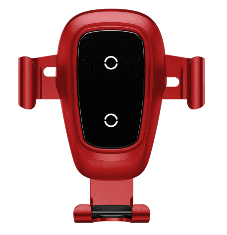 Держатель для смартфона Baseus Metal Wireless Charger Gravity Car Mount (Air Outlet) (Red/Красный) - 1