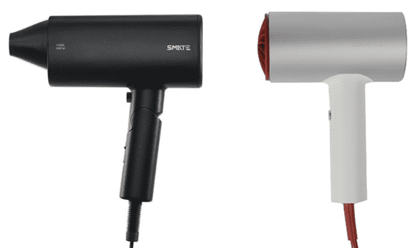 Сравнение внешнего вида фенов Smate Hair Dryer и Soocas Anions Hair Dryer H3S