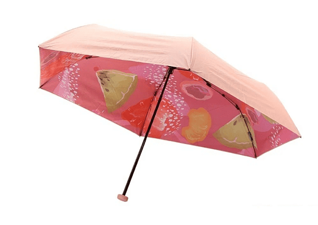 Зонт NINETYGO Summer Fruit UV protection Umbrella (Strawberry pink ) - 1