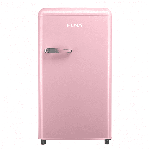 Холодильник Euna Yono Retro Single Door Small Refrigerator (Pink/Розовый) 