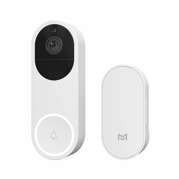 Умный дверной видеозвонок Xiaomo Intelligent Visual Doorbell (White/Белый) - 1