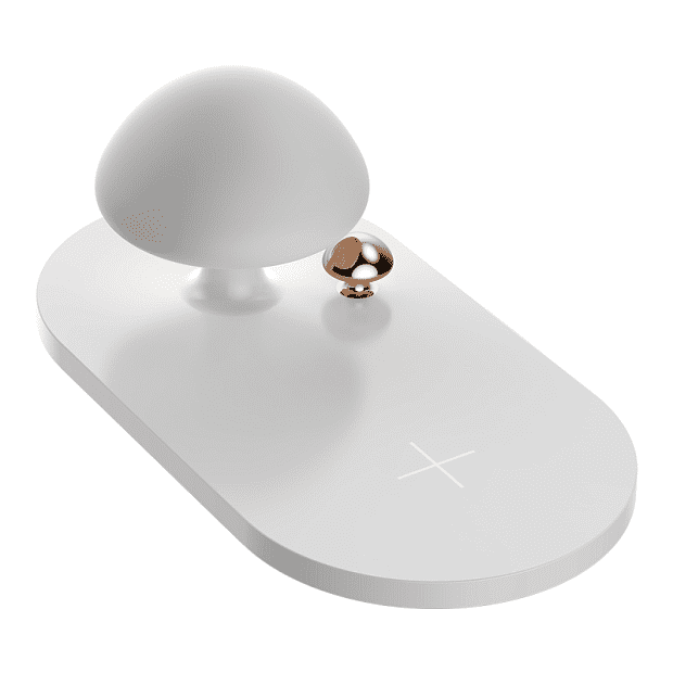 Baseus Mushroom Lamp Desktop Wireless Charger (White) 