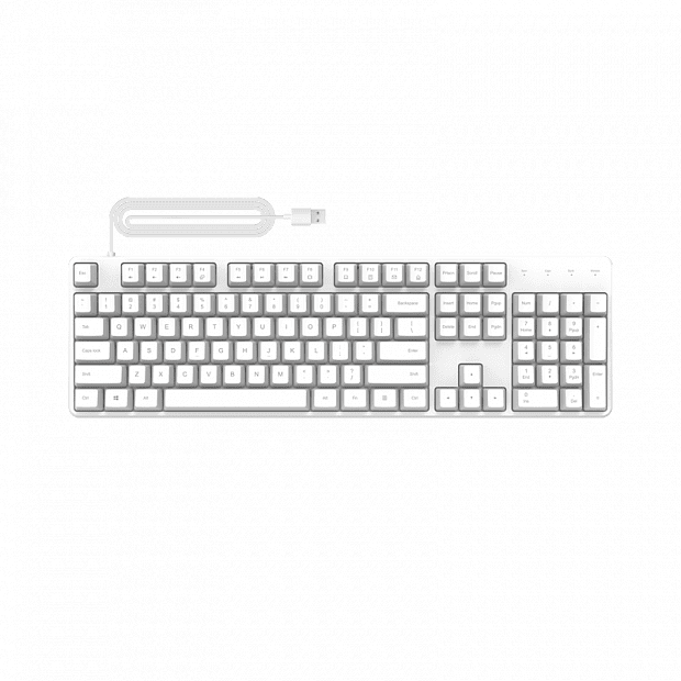 Клавиатура Xiaomi YMI Mechanical Hand Keyboard 104 (White/Белый) - 1