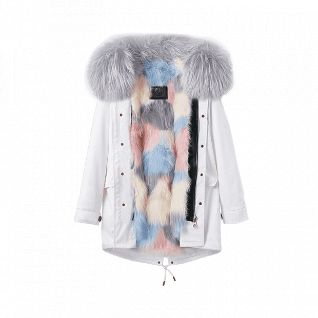 Куртка Ozlana Dream Mermaid Fox Fur Coat (White/Белый) 